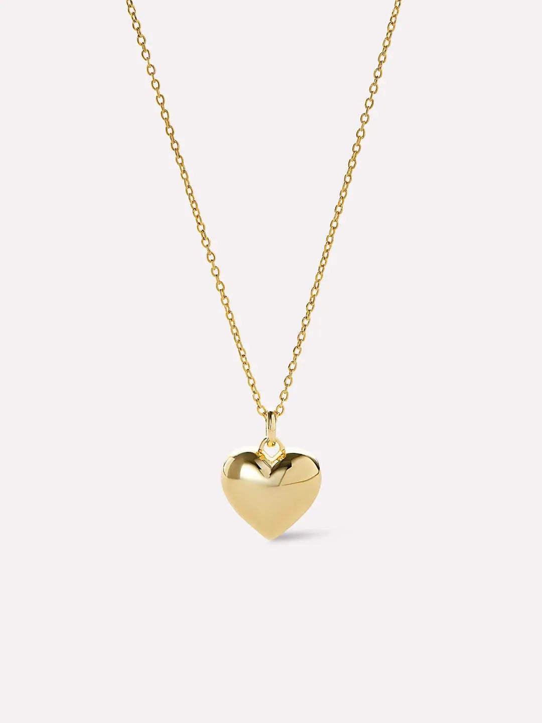 Gold Heart Pendant Necklace